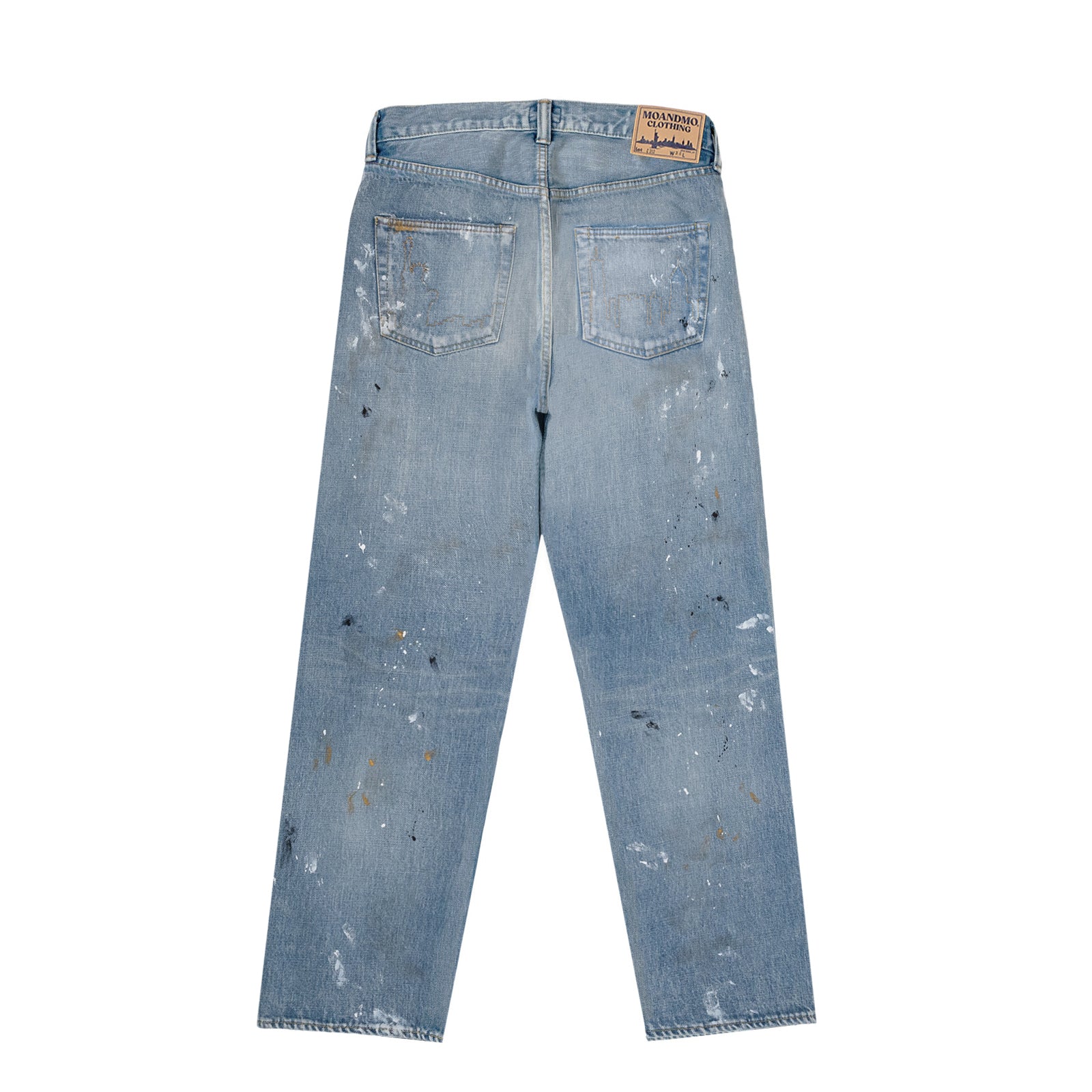 C212-RE DENIM PANTS / LIGHT WASH DAMEGED