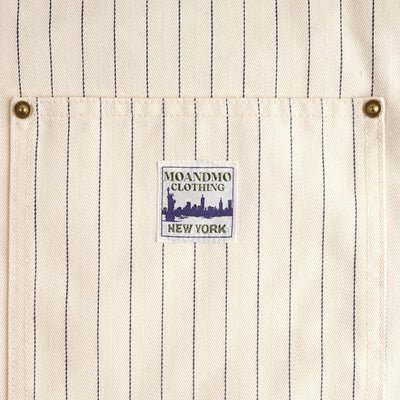 PINSTRIPED CHORE JACKET / IVORY