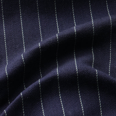 PINSTRIPED DOUBLE KNEE PANTS / DARK NAVY
